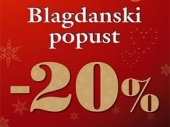 Praznični popust na kasi od 20%!